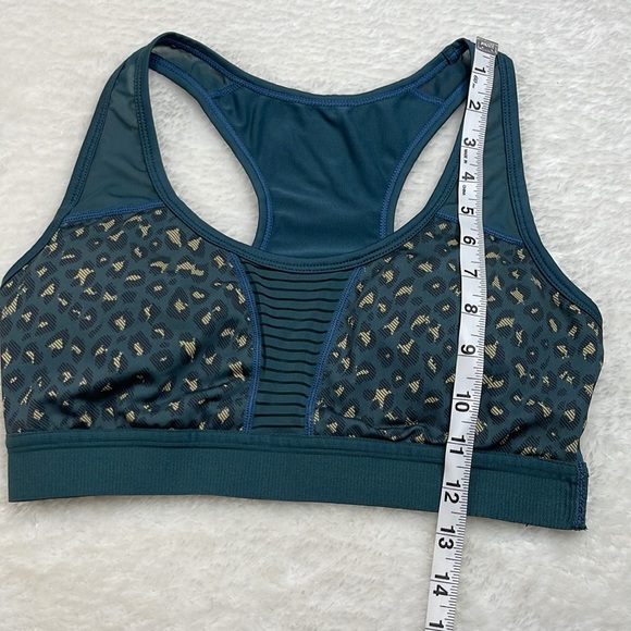 Zyia Bomber Bra RC Sports Bra Teal Leopard Size Medium - Picture 12 of 12